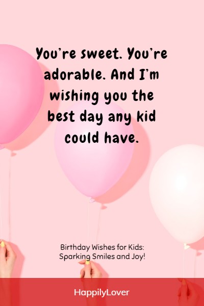 beautiful birthday wishes for kids