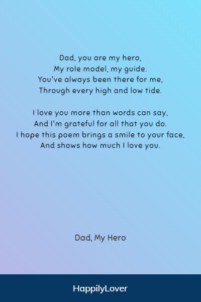 beautiful dad poems
