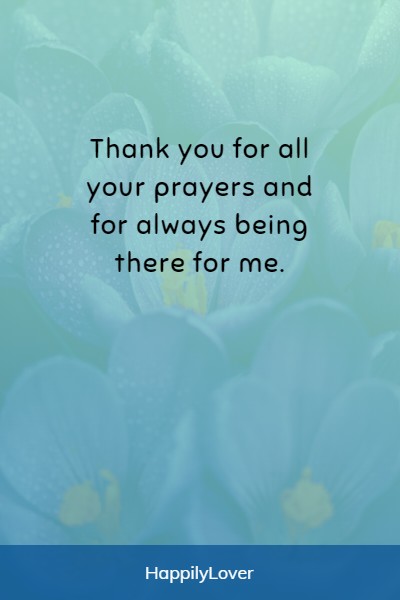 best ways to say thank you for prayer