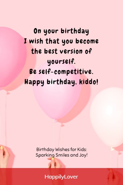 creative birthday wishes for kids