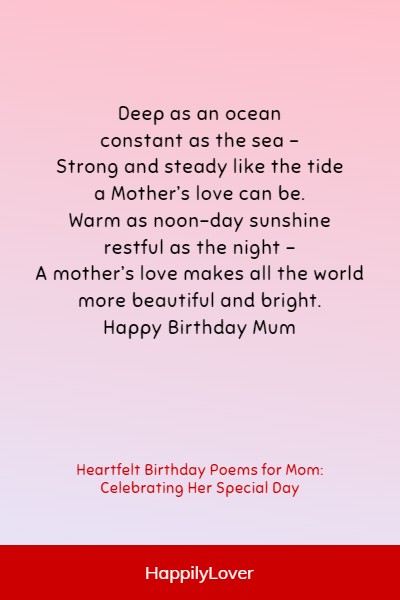 cute birthday poems for mom