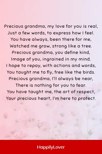 cute grandma poem