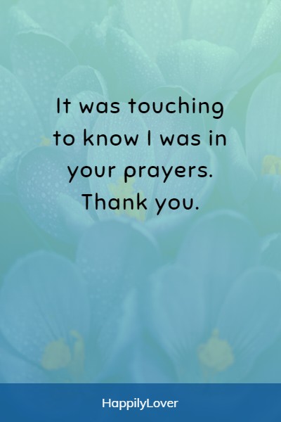 cute ways to say thank you for prayer
