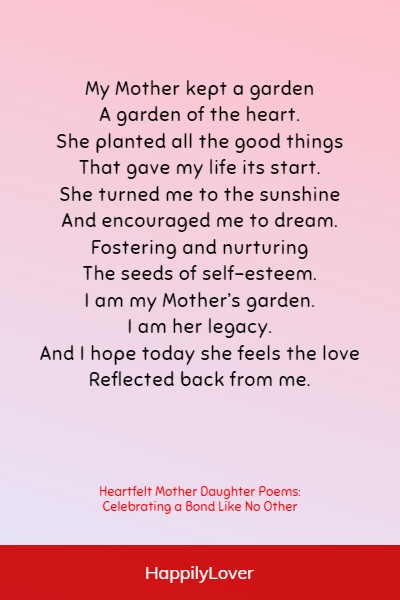 emotional mother daughter poems