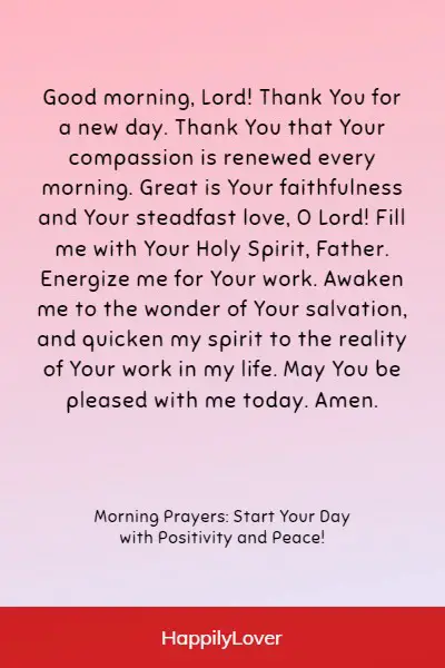good morning prayer