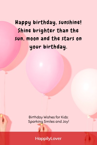 happiest birthday wishes for kids