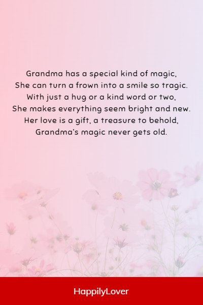 heartfelt grandma poem