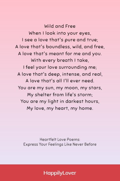 heartfelt love poems for girlfriend