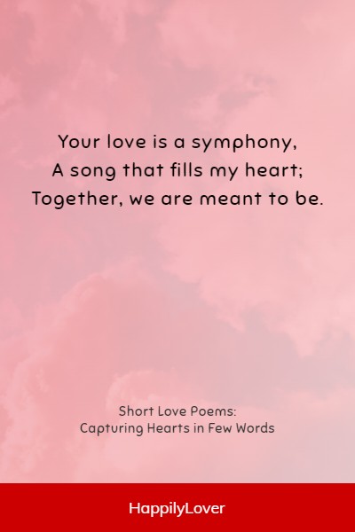 heartfelt short love poems for her