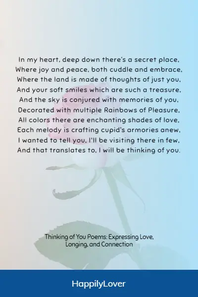 heartfelt thinking of you poems