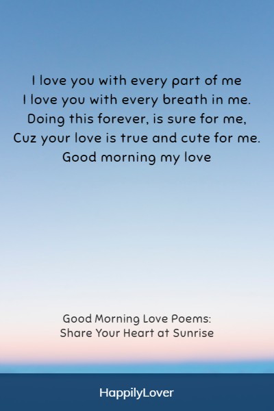 heartwarming good morning poems