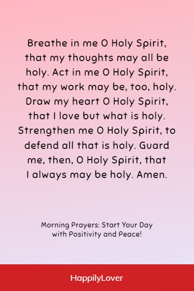 inspirational morning prayer