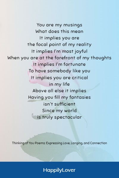 inspiring thinking of you poems