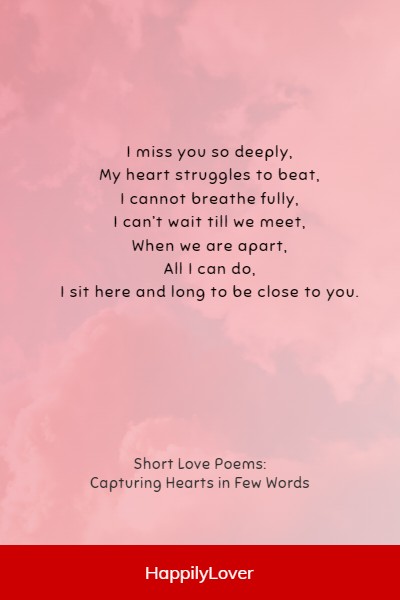 lovely short love poems for her