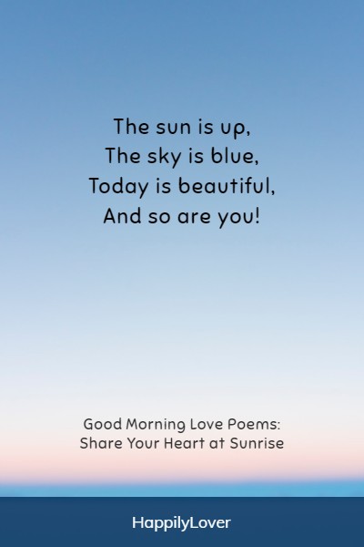 most romantic good morning poems