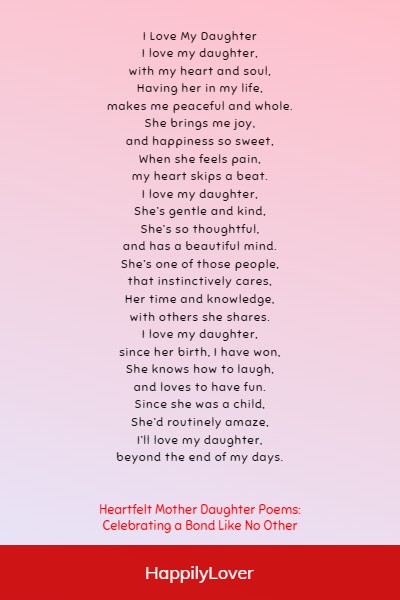 mother daughter poems