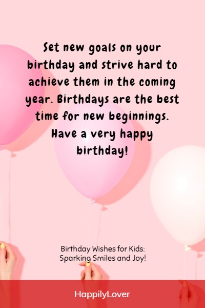 motivational birthday wishes for kids