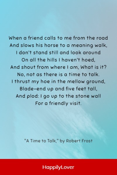 poems about friendship