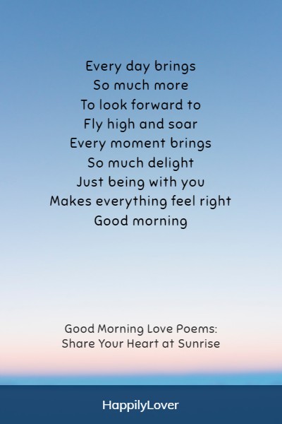 romantic good morning poems