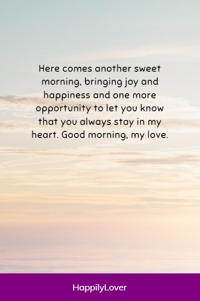 romantic long good morning messages for her