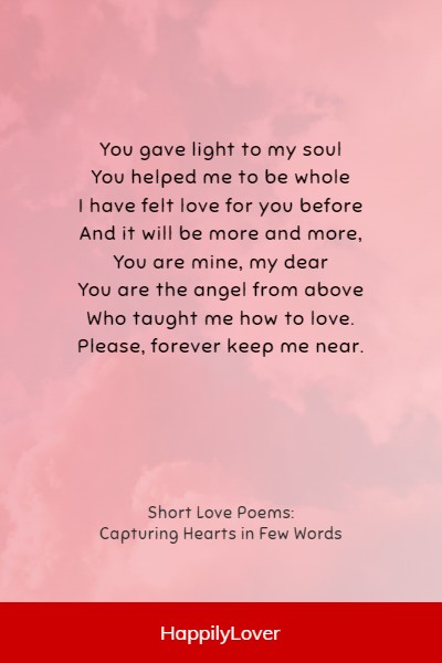 short love poems for her to touch her heart