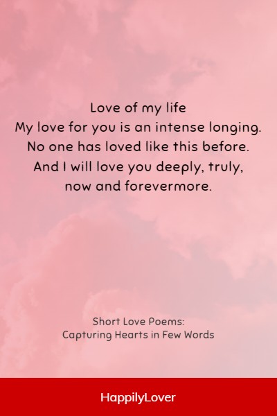 short love poems for her
