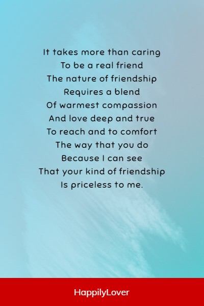 short poems about friendship