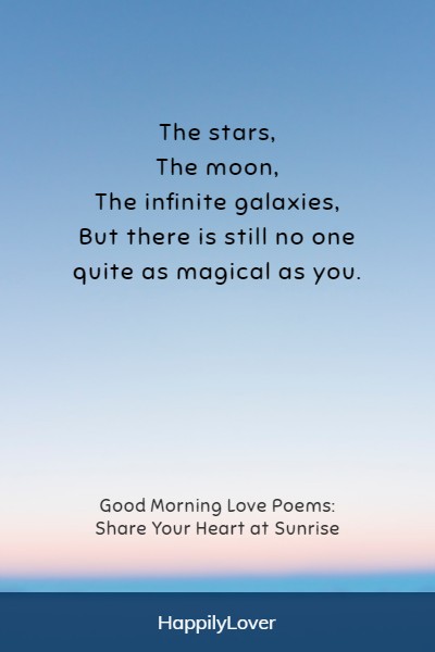 sweet good morning poems