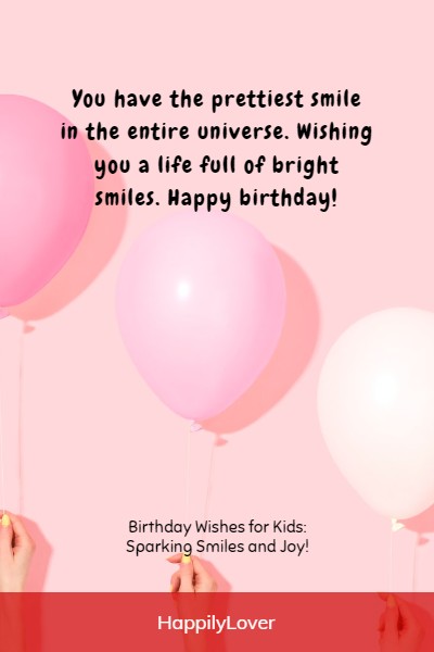 touching birthday wishes for kids