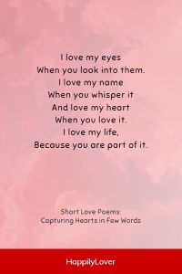 46+ Short Love Poems for Her: Capturing Her Heart - Happily Lover