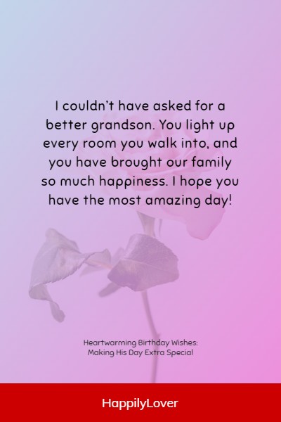 ways to say happy birthday grandson