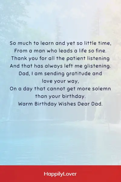cute birthday poems for dad