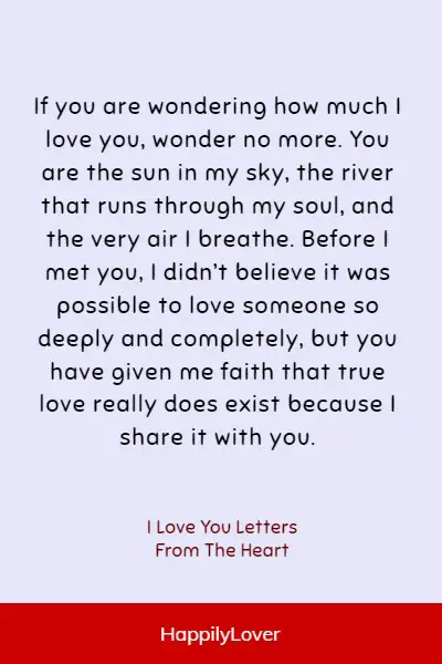 love letter for him