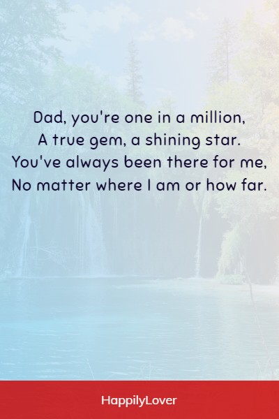 sweet birthday poems for dad