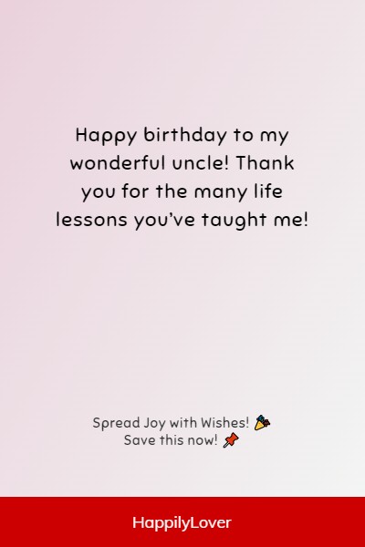 unique way to say happy birthday uncle