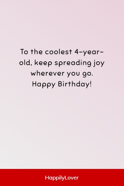 birthday quotes to 4-year-old boy