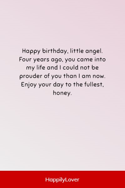birthday quotes to 4-year-old girl