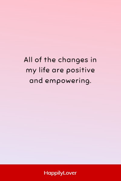 daily affirmations for self transformation
