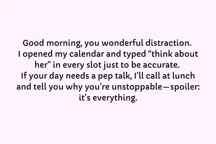 Funny Good Morning Messages for Her